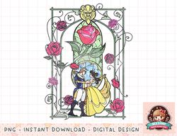 Disney Beauty And The Beast Stained Glass Graphic png, instant download, digital print png, instant download, digital pr