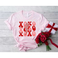 Valentines Day Shirt for  Women, XOXO Shirt, Valentine Day Gift, Valentine Heart Shirt, Love Shirt, Cute Valentine Day S