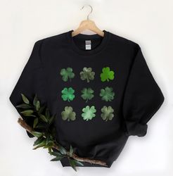 Shamrocks St. Patrick's Day Sweatshirt, Shamrock sweater, unisex sweatshirt, women st paddy's day sweatshirt, Lucky Swea
