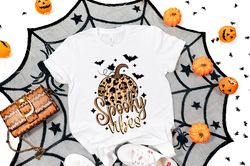 Spooky Vibes shirt, Spooky vibe tshirt, Halloween Leopard shirt,Retro Halloween shirt,Funny Halloween shirt, Halloween s