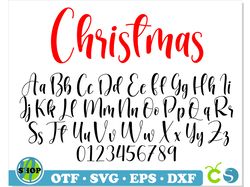 Christmas Font OTF, Christmas Font SVG Cricut, Christmas svg Cricut, Christmas letters svg, Christmas svg Christmas Font