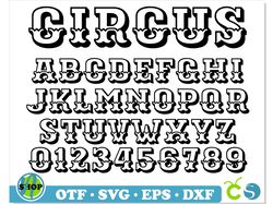 Circus font | Circus Font otf, Circus Font svg Cricut, Circus svg, Circus letters svg, Circus Alphabet svg, Vintage font