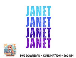 I Love Janet Pattern First Name Janet png, digital download copy