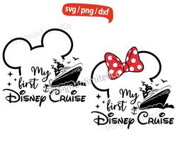 My first Disney Cruise svg, Minnie Girl Cruise svg, Captain Mouse svg, Mickey Trip svg, Disney Cruise svg