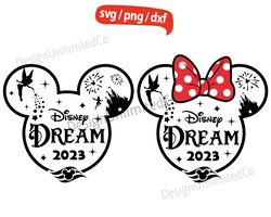 Disney Dream 2023 svg, Disney Trip 2023 svg, Family Vacation svg, Vacay Mode svg, Magical Kingdom svg, Dream 2023 svg