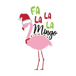Fa La La La Mingo Svg, Christmas svg, Winter Svg, Flamingo