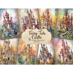 Fairytale Castle Junk Journal | Magic Scrapbooking Paper