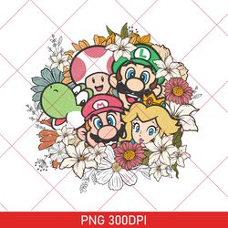 Return To Mario Floral PNG, The Super Mario Bros Movie, Mario Trip PNG, Cute Super Mario, Mario 2023 PNG, Mario 1985 PNG