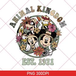 Retro Disney Animal Kingdom PNG, Mickey and Friends PNG, Disney Safari PNG, Animal Kingdom Safari PNG, Disney Family PNG