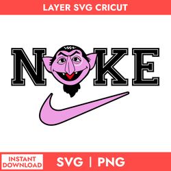 Nike Count Von Count Svg, Nike Logo Svg, Count Von Count Svg, Nike Sesame Street Svg, Png Digital File