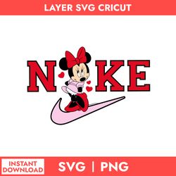 Nike Minnie Love Svg, Nike Minnie Mouse Logo Svg, Nike Logo Svg, Minnie Svg, Png Digital File