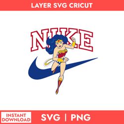 Nike Wonder Woman Svg, Nike Logo Svg, Wonder Woman Svg, Nike Super Hero Svg, Png Digital File