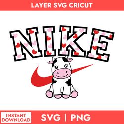 Dairy Cow Nike Svg, Nike Logo Svg, Dairy Cow Svg, Png Digital File