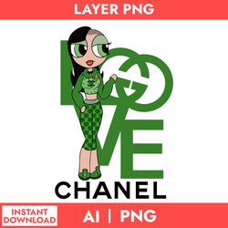 Chanel Powerpuff Girls Png, Chanel Logo Png, Powerpuff Girls Png, Chanel Brands Logo Png, Ai Digital File