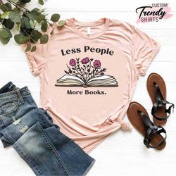 Book Lover Shirts for Women, Bookworm Gifts, Bookworm Shirt, Floral Book Shirt, Book Lover Gift for Women, Reader Shirt,