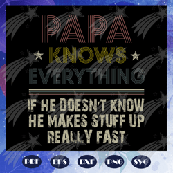 Papa knows everything svg, fathers day svg, fathers day gift, gift for papa, fathers day lover, fathers day lover gift,
