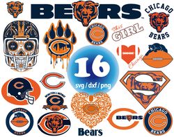 Chicago Bears svg, NFL team svg, Chicago Bears png, sport