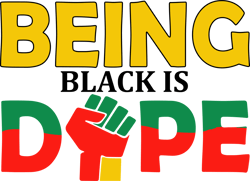 Being black is dope svg, Juneteenth Svg, Free-Ish Svg, Black History Svg File Cut Digital Download