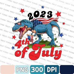 4th Of July 2023 Png, Patriotic Dinosaur Png, Independence Day Png, Happy 4th Of July Png, Dinosaur Png, T-Rex Png