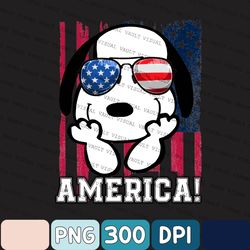 America Snoopy Png, Happy Independence Day 2023 Png, 4th Of July Snoopy Png, Independence Day Png, 4th Of July Png