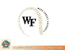Wake Forest Demon Deacons Baseball Fastball White png, digital download copy