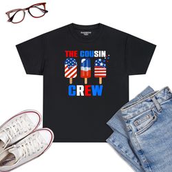The Cousin Crew Shirt 4th Of July Us Flag Popsicle T-Shirt