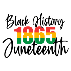Black History 1865 Svg, Black pride Svg, Free-Ish Svg, Black Power svg, Black History Svg File Cut Digital Download