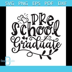 Preschool graduate silhouette SVG, preschool SVG
