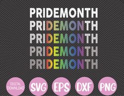 LGBT Pride Month Demon For Gay Pride Month Festival Rainbow  Svg, Eps, Png, Dxf, Digital Download