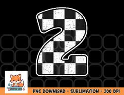 Kids Birthday Boy 2 Two Race Car 2nd Birthday Racing Car Flag png, digital download copy