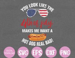 You Look Like The 4th of July Patriotic Svg, Eps, Png, Dxf, Digital Download