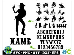 Western Font & Cowboy svg png | rodeo svg, cowboy svg for woman, western font svg, western font bundles western font ttf
