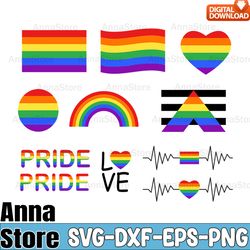 Rainbow Flag Svg,LGBT SVG Bundle,Lesbian Svg , Gay Svg, Bisexual Svg, Transgender Svg, Queer Svg,Pride Svg,Questioning S