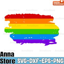 Brush Stroke LGBT Pride Flag SVG Rainbow,LGBT SVG Bundle,Lesbian Svg , Gay Svg, Bisexual Svg, Transgender Svg, Queer Svg