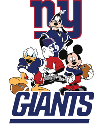 Giants Babies NFL Svg, New York Giants Svg, Disney NFL SVG, Minnie Mickey, Pluto, Donald, NFL Teams, Instant Download