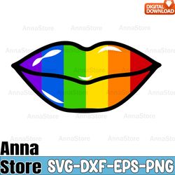 Rainbow Lipstick Kisses SVG, LGBT SVG Bundle,Lesbian Svg , Gay Svg, Bisexual Svg, Transgender Svg, Queer Svg,Pride Svg,Q