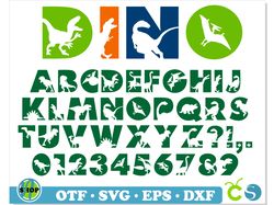 Dinosaur Font OTF, Dinosaur Font svg Cricut, Dinosaur name svg, Dinosaur letters svg, Baby Font, Dinosaur svg