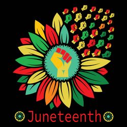 Juneteenth Sunflower Svg, Black pride Svg, Free-Ish Svg, Black Power svg, Black History Svg File Cut Digital Download