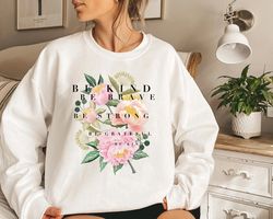 Floral Sweatshirt, Botanical Tee, Be Kind Flower Sweatshirt, Vintage Botanical, Wildflowers Graphic, Nature Lover Women