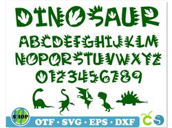Dinosaur Font OTF, Dinosaur Font SVG Cricut, Dinosaur Silhouette svg, Dinosaur Font, Dinosaur letters svg Dino Font svg