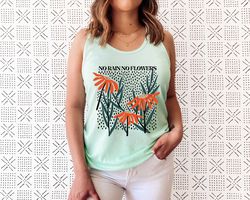 Flower Tank Top Shirt, Gift For Her, Flower Tank Aesthetic, Floral Graphic Tee, Floral Tank, Wild Flower Tank Top, Wildf