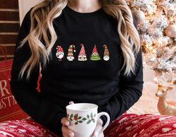 Gnome Sweatshirt, Cute Gnome Long Sleeve Shirt, Xmas Gnomes Sweatshirt, Christmas Long Sleeve tee, Funny Christmas Gift