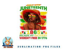 July 4th Juneteenth 1865 Because My Ancestors Afro Women png, digital download copy