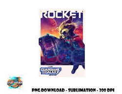 Marvel Guardians of the Galaxy Volume 3 Rocket Poster png, digital download copy