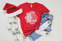 Snowflake Shirt, Christmas T-Shirt, Christmas Shirt, Holiday Party Funny Shirt, Women Christmas Shirt, Snowflake Winter