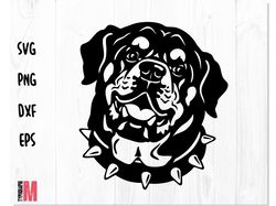 Stencil Dog Rottweiler Head Collar SVG PNG DXF | Dog svg, Rottweiler svg, Rottweiler Head dxf, Dog Rottweiler svg Cricut