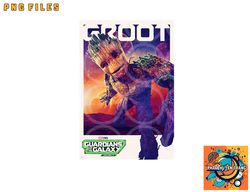 Marvel Guardians of the Galaxy Volume 3 Groot Poster png, digital download copy
