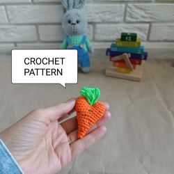 Crochet pattern carrot, amigurumi carrot, carrot heart