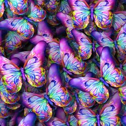 Watercolor Butterflies 23 Seamless Tileable Repeating Pattern