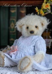 stuffed bears toys bear plushinnes decor gift for  Christmas gift DIY Handmade Teddy Bear OOAK Vintage Style toy gift